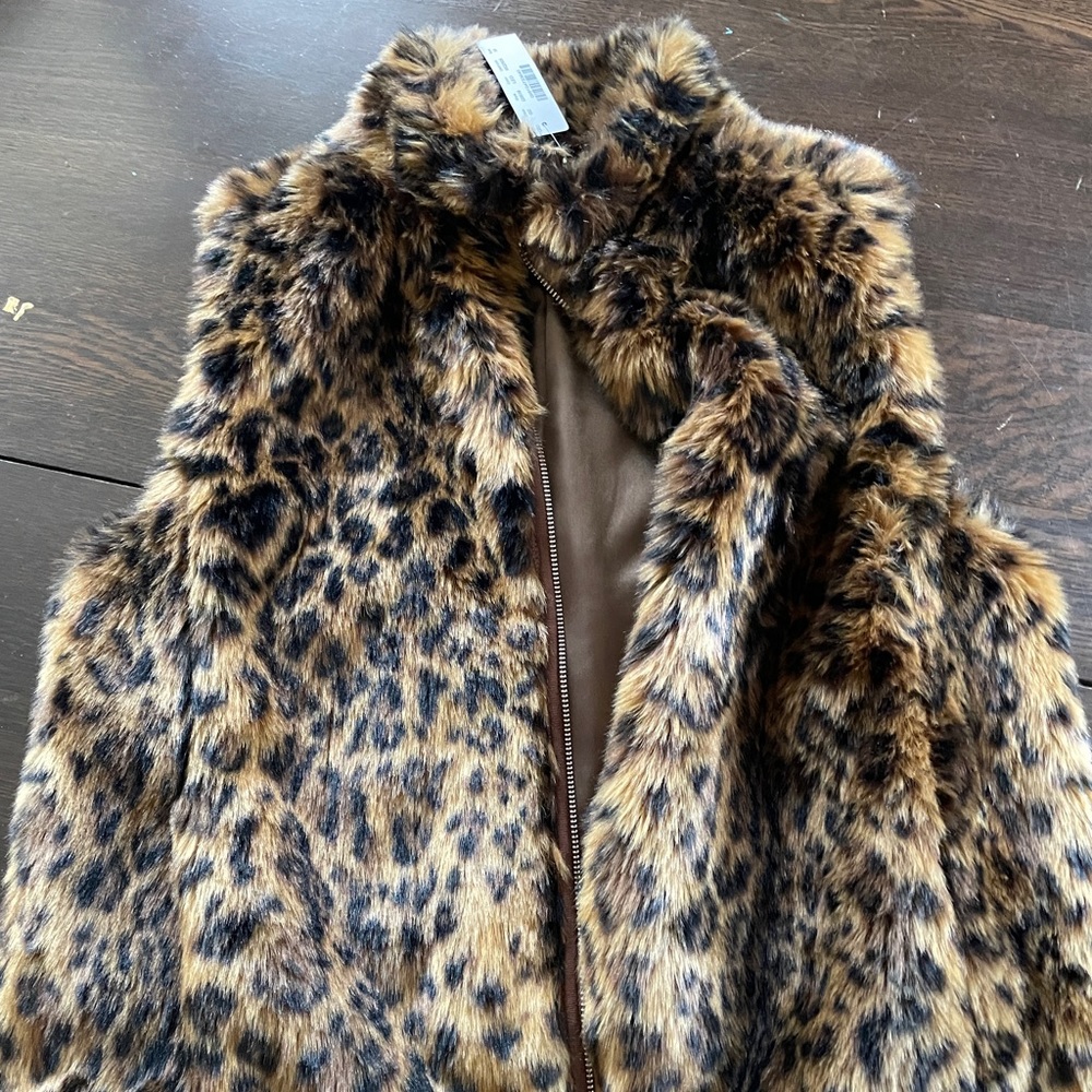 J. Crew fur vest